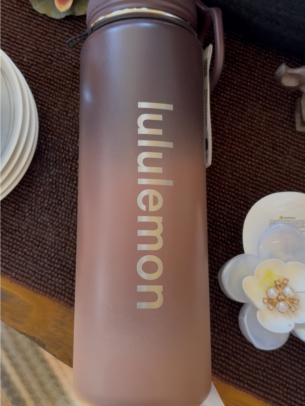 lululemon athletica Rose-Mauve Insulated Water Bottle